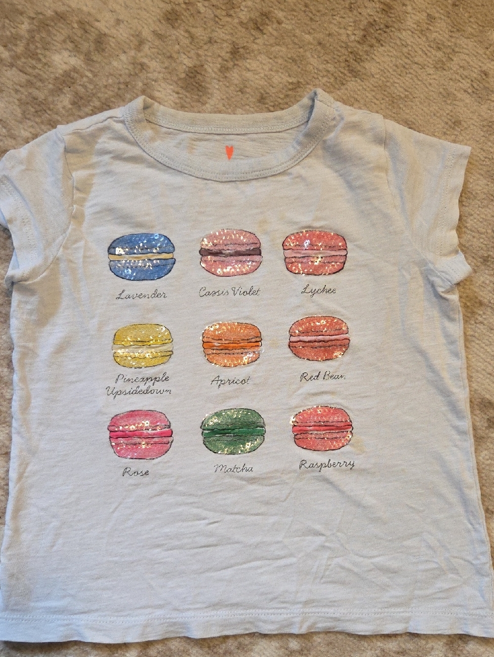 Crewcuts Light Blue Macaron Print Tee